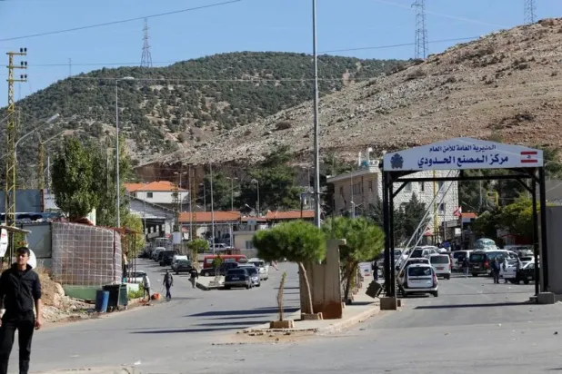 Vehicles are seen at Masnaa border crossing between Lebanon and Syria, Lebanon November 1, 2018. (Reuters) 
