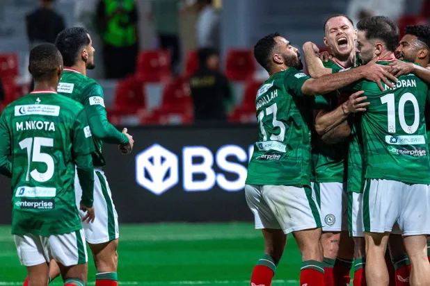 فرحة اتفاقية تكررت 3 مرات في الديربي (تصوير: عيسى الدبيسي)