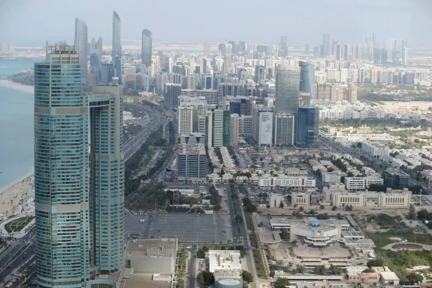FILE PHOTO: General view of the Abu Dhabi city is seen from observation deck of Emirates Towers in Abu Dhabi, United Arab Emirates, December 23, 2018. REUTERS/Hamad I Mohammed/File Photo