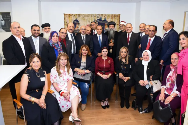 وزير الخارجية المصري يلتقي بمصريات من أبناء الجالية في نيويورك العام الماضي (الخارجية المصرية)