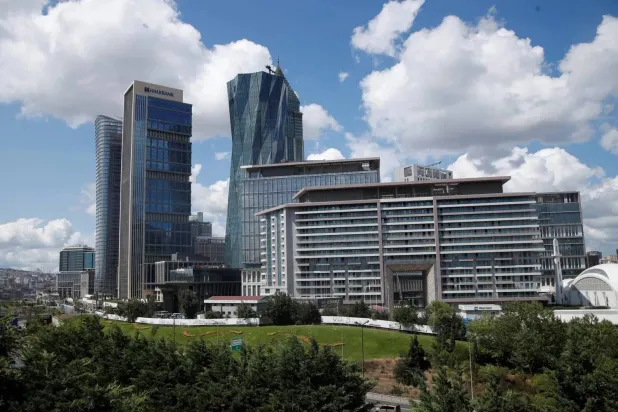 منظر عام لمركز إسطنبول المالي في تركيا (رويترز)