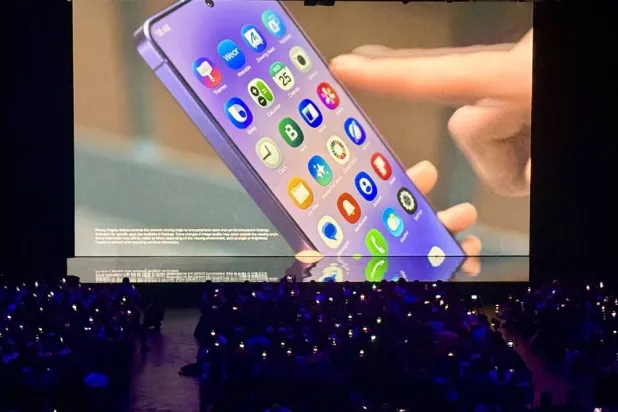 Samsung unveils its latest Galaxy smartphones during a showcase in San Francisco, Feb. 25, 2026. (AP) 