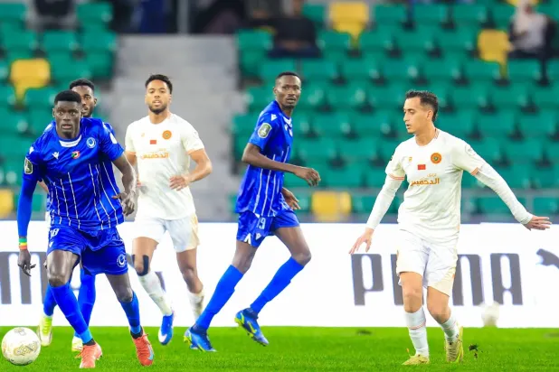 جانب من مباراة الهلال ونهضة بركان ضمن منافسات دور الثمانية لدوري أبطال أفريقيا في 22 مارس 2026 (نادي الهلال السوداني)