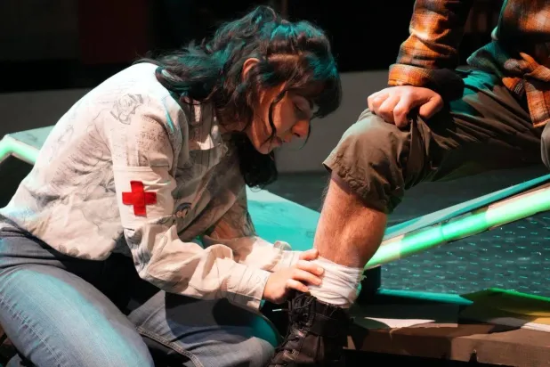 جسّدت دور ممرضة فرنسية في «كذبة بيضا» (إليان الحاج)