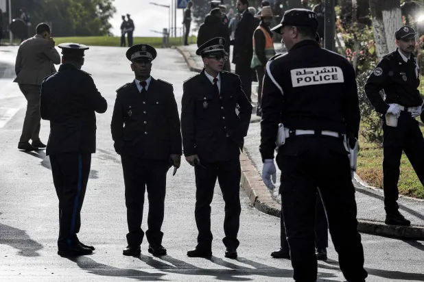 عناصر من قوات الأمن المغربي (أ.ف.ب)