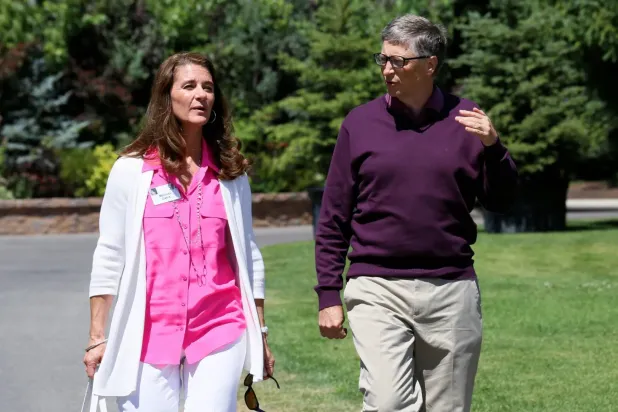 Bill Gates ve eski eşi Melinda French (Reuters)
