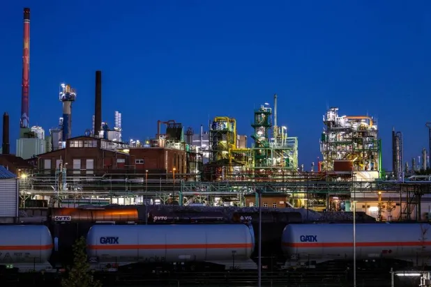  Industrial facilities and infrastructure at the Hoechst Industrial Park, near Frankfurt, Germany, 07 April 2026. (EPA)
