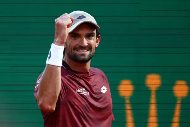 Tennis - ATP Masters 1000 - Monte Carlo Masters - Monte Carlo Country Club, Roquebrune-Cap-Martin, France - April 8, 2026 Monaco's Valentin Vacherot reacts during his round of 32 match against Italy's Lorenzo Musetti REUTERS/Manon Cruz