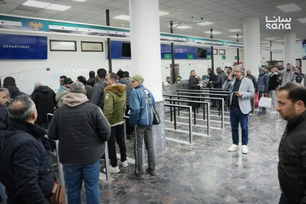 جانب من مركز جديدة يابوس الحدودي (سانا)