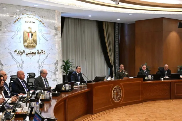 جانب من اجتماع الحكومة المصرية الخميس (مجلس الوزراء المصري)
