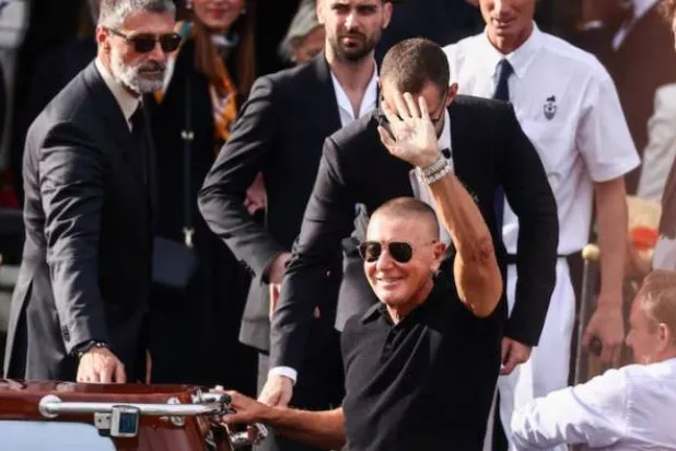 Fashion designer Stefano Gabbana leaves Gritti Palace in Venice, Italy, June 27, 2025. REUTERS/Yara Nardi
