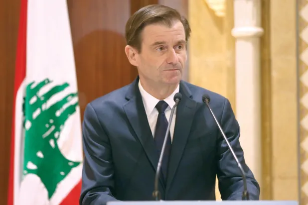 
ديفيد هيل في بيروت (أرشيفية - رويترز)