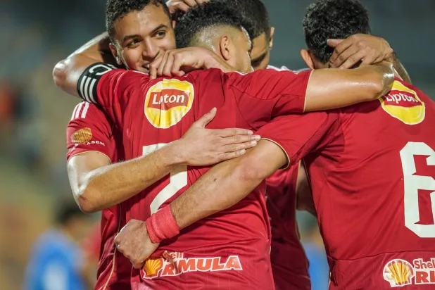 فرحة أهلاوية بهدف الفوز على سموحة (النادي الأهلي)