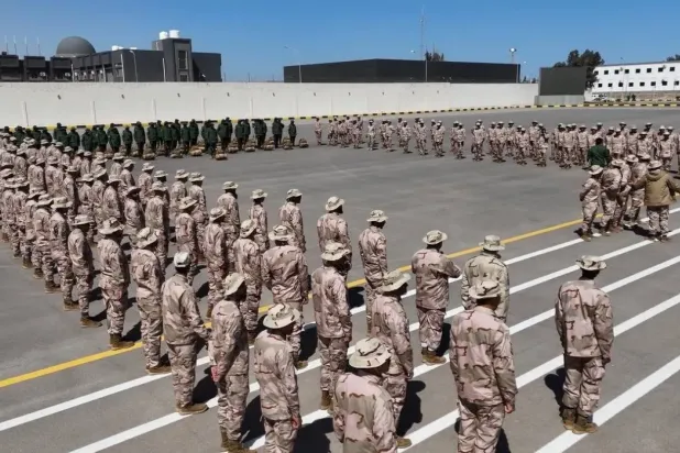 Batı Libya’daki askeri birlikler, Flintlock 2026 tatbikatına katılmak üzere Sirte’ye doğru yola çıkmadan önce (Batı Libya Savunma Bakanlığı)