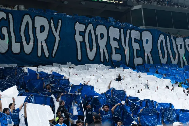 جماهير الهلال وعدت فريقها بحضور قوي في مباراته الآسيوية بجدة (موقع النادي)