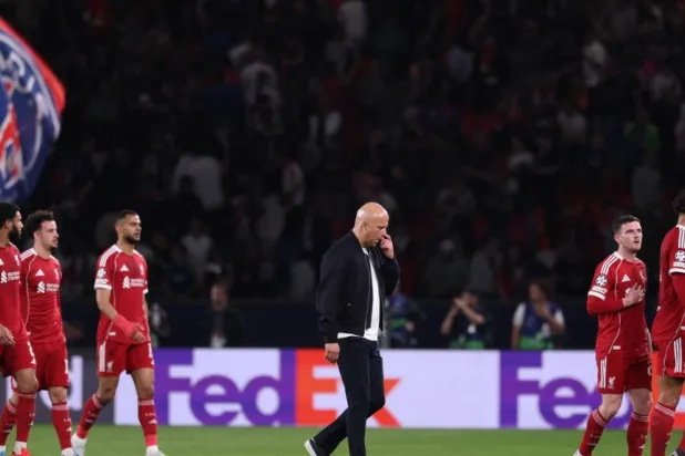 Arne Slot's future as Liverpool manager could depend on the outcome of Tuesday's clash with PSG. FRANCK FIFE / AFP
