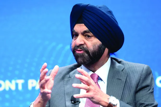 World Bank President Ajay Banga gives remarks during a forum held at the Atlantic Council building in Washington, D.C., US, April 7, 2026. REUTERS/Aaron Schwartz