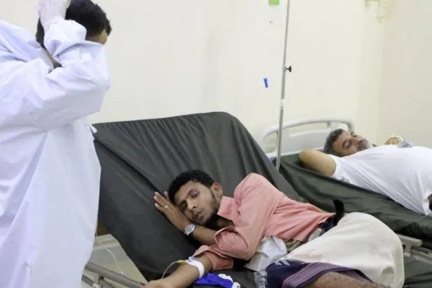 المخاوف تزداد من تفشي الأوبئة الموسمية في ظل ضعف القطاع الصحي اليمني (أ.ب)