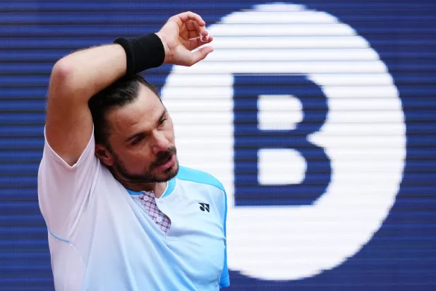 النجم السويسري المخضرم ستان فافرينكا ودّع برشلونة (إ.ب.أ)