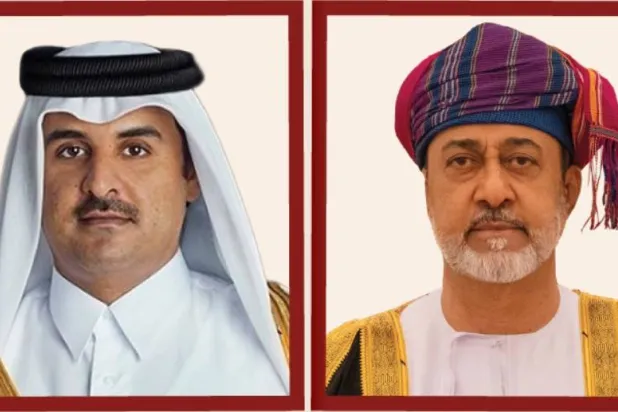 سلطان عمان وأمير قطر (وكالة الأنباء العمانية)