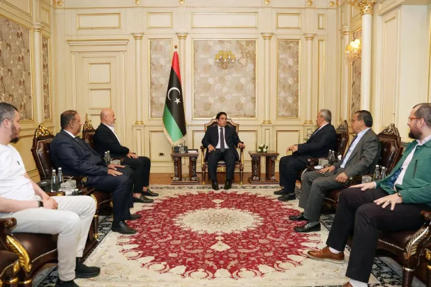 المنفي يلتقي «نخبة من الفاعلين» بالعاصمة طرابلس (المجلس الرئاسي الليبي)