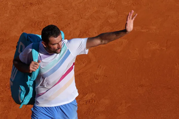 الكرواتي مارين تشيليتش ودّع ميونيخ سريعاً (أ.ف.ب)