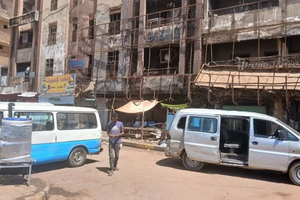 A street in Khartoum. (Asharq Al-Awsat)