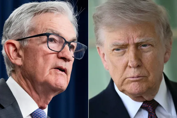 صورة مركبة لكل من ترمب وباول (أ.ف.ب)