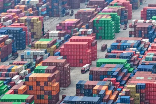 China's exports have helped support the economy but there are concerns about the impact on trade from the Middle East crisis. CN-STR/AFP
