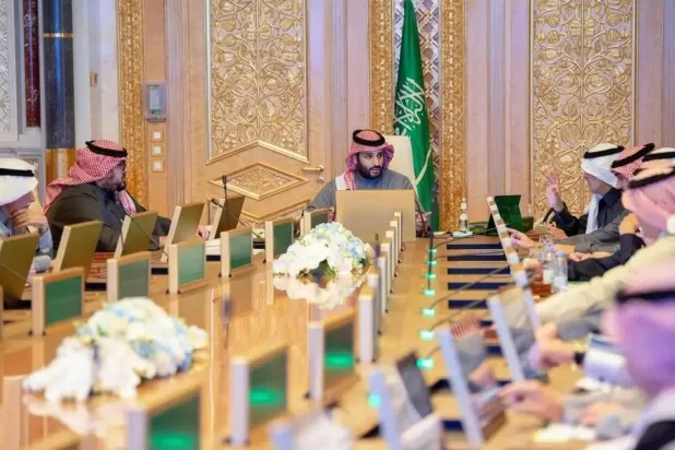 اجتماع سابق للمجلس برئاسة ولي العهد رئيس مجلس الوزراء رئيس مجلس الشؤون الاقتصادية والتنمية الأمير محمد بن سلمان (واس)