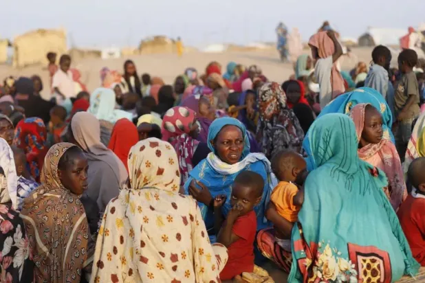 أسر وعائلات في بلدة طويلة بولاية شمال دارفور فرّت من العنف في الفاشر (الهلال الأحمر)