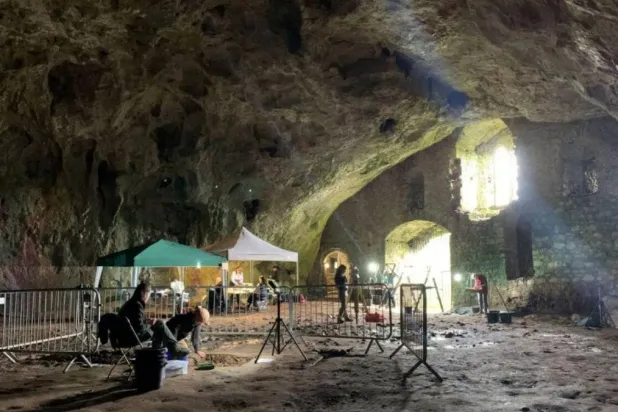 Previous small-scale excavations at Pembroke Castle have already uncovered evidence of early humans and animals. PHOTO: UNIVERSITY OF ABERDEEN