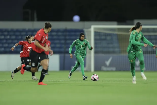 من ودية سيدات الأخضر أمام مصر (الشرق الأوسط)