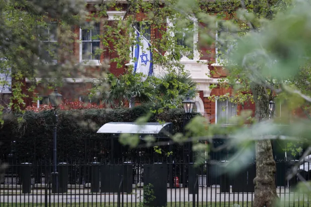 السفارة الإسرائيلية في لندن (إ.ب.أ)