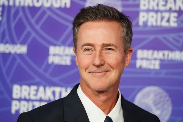  Edward Norton arrives at the 12th Breakthrough Prize Ceremony on Saturday, April 18, 2026, at Barker Hangar in Santa Monica, Calif. (AP) 