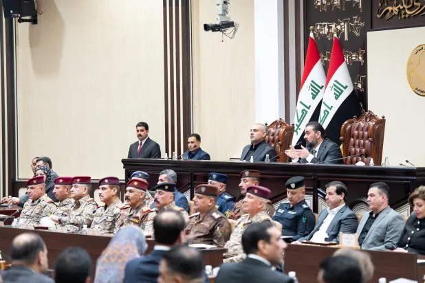 البرلمان العراقي مجتمعاً يوم السبت لمناقشة الأوضاع الأمنية (إكس)