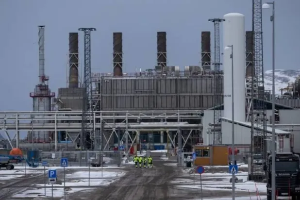 Norveç’teki Hammerfest sıvılaştırılmış doğal gaz (LNG) terminalinin genel görünümü (Reuters)