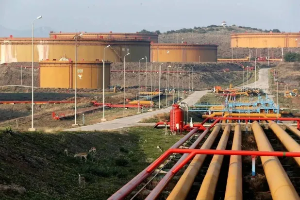 A general view of oil tanks at Türkiye's Mediterranean port of Ceyhan, February 19, 2014. (Reuters) 
