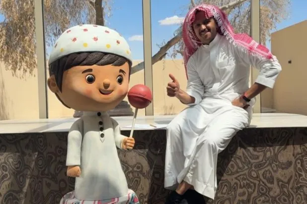 مُجسَّم ولد الحارة بالشوكولاته (إنستغرام)