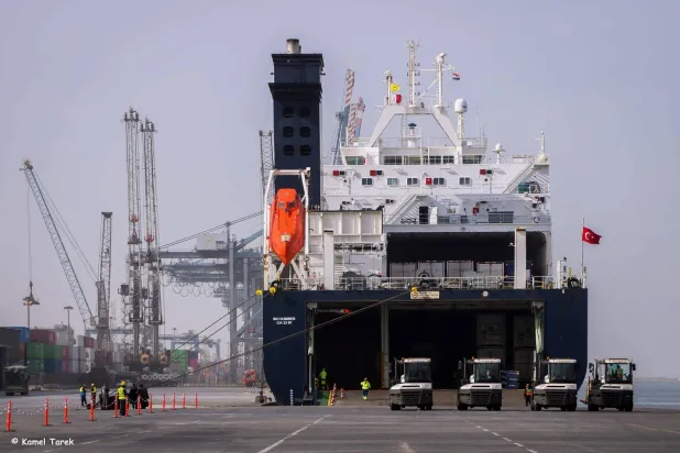 الحرب الإيرانية عززت دور الموانئ المصرية في حركة التجارة (وزارة النقل المصرية)
