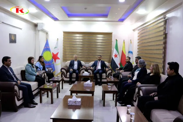 الوفد الرئاسي الحكومي في اجتماع مع الإدارة الذاتية في الحسكة (روناهي)