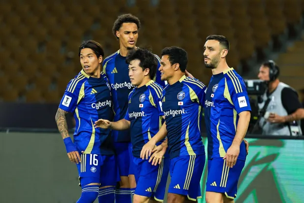 فرحة لاعبي ماتشيدا بهدف التأهل (محمد المانع)