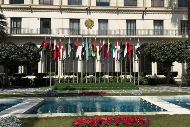The Arab League headquarters in Cairo (Asharq Al-Awsat)