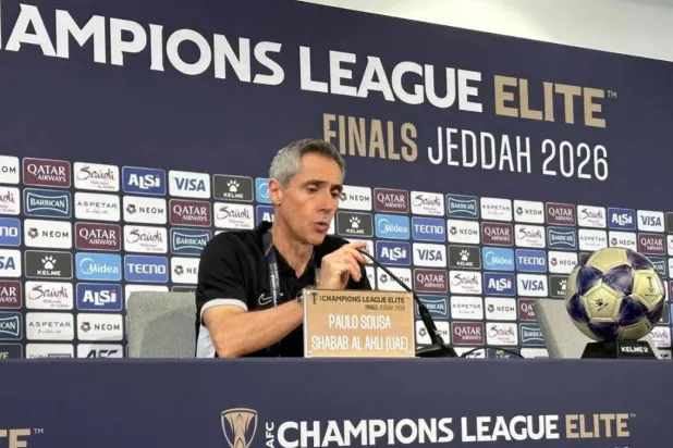 Paulo Sousa, the head coach of Shabab Al-Ahli. Asharq Al-Awsat