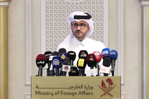 Advisor to the Qatari Prime Minister and Official Spokesperson for the Ministry of Foreign Affairs Dr. Majed bin Mohammed Al Ansari. Asharq Al-Awsat
