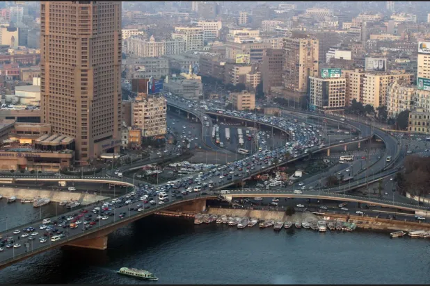 صورة لوسط العاصمة القاهرة (أ.ف.ب)