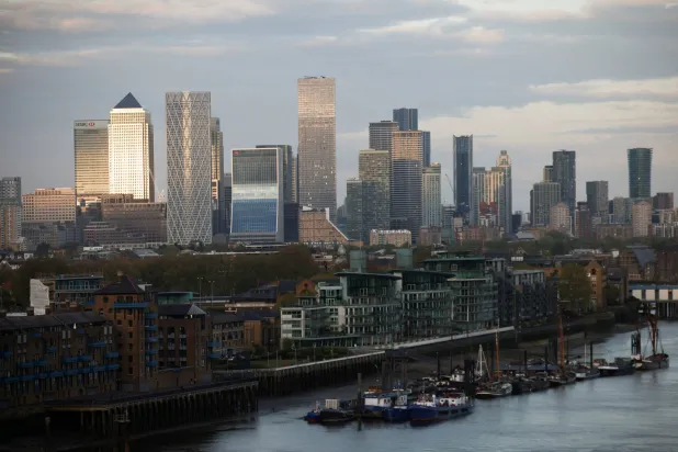 Skyscrapers in London's financial district (Reuters)