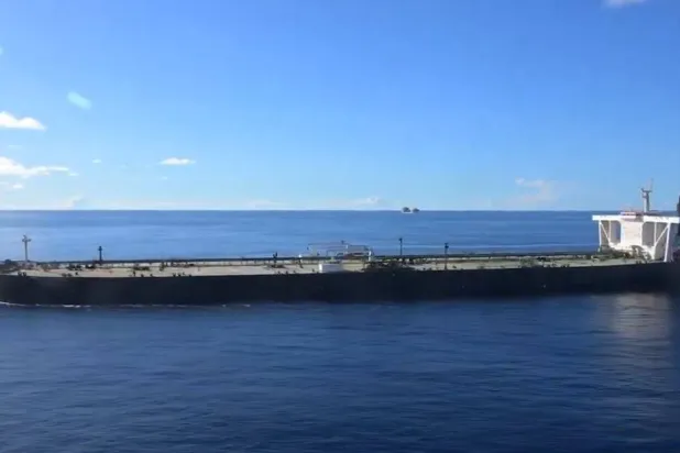 ناقلة النفط «ماجيستك إكس» في المحيط الهندي (وزارة الحرب الأميركية - إكس)