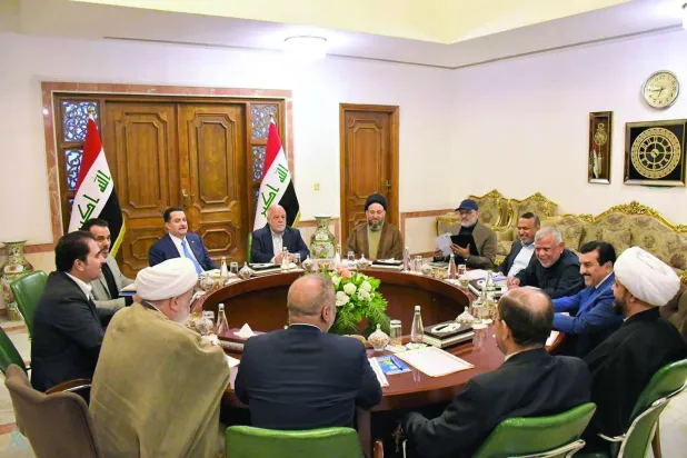 
من أحد اجتماعات تحالف «الإطار التنسيقي» في بغداد (واع)
