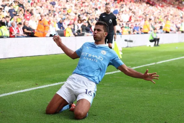 رودري لاعب مانشستر سيتي (رويترز)